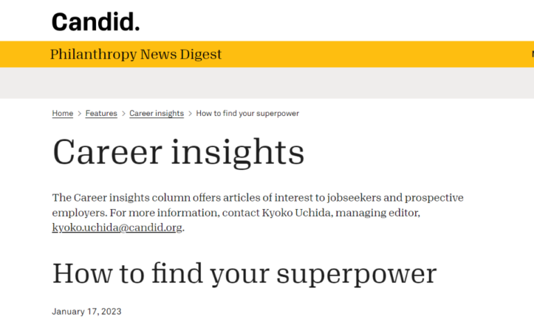 How to find your superpower