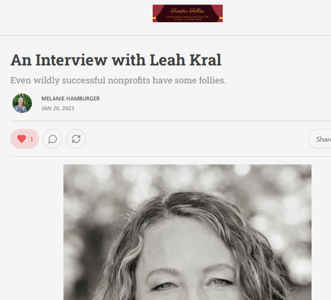 An Interview with Leah Kral