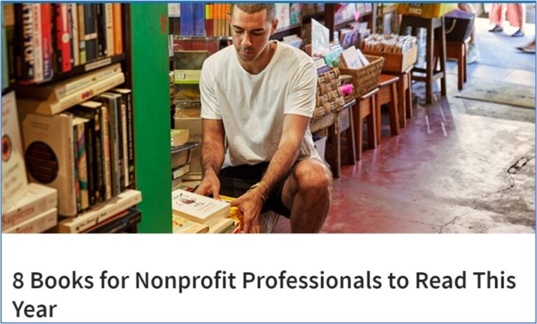 8 Books for Nonprofit Professionals to Read This Year